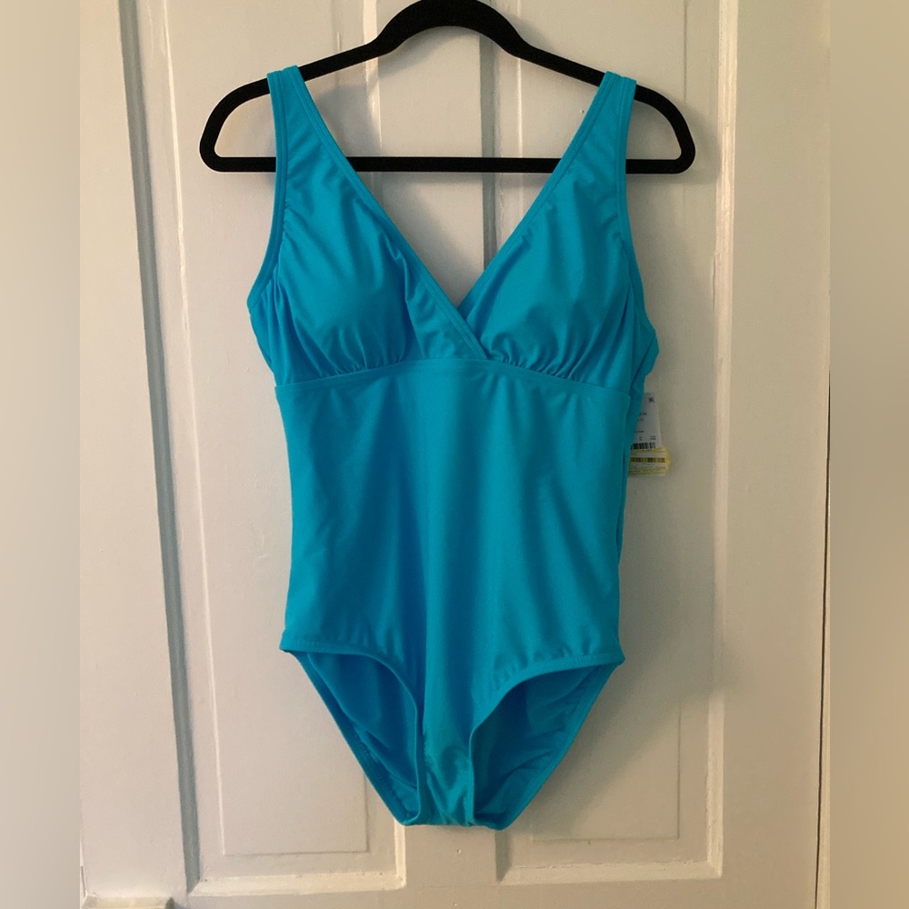 NWT - Lands' End Aqua-blue Swimsuit